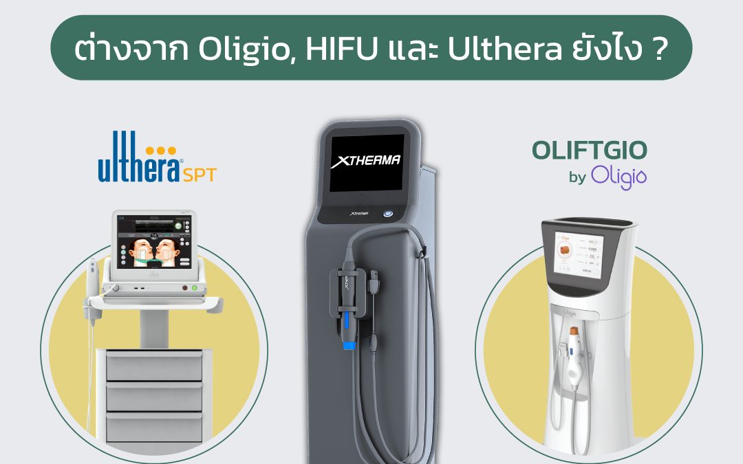XTherma ต่างจาก Oligio, HIFU และ Ulthera ยังไง?